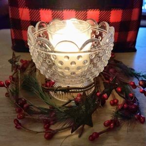Rustic Christmas Candle Rings